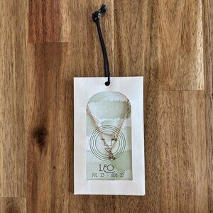 Urban Outfitters Zodiac Sign LEO necklace Fantasy Jewelry Boho Hippie Festival
